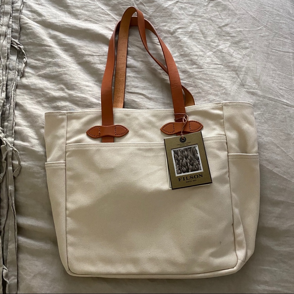Natural color RUGGED TWILL TOTE BAG